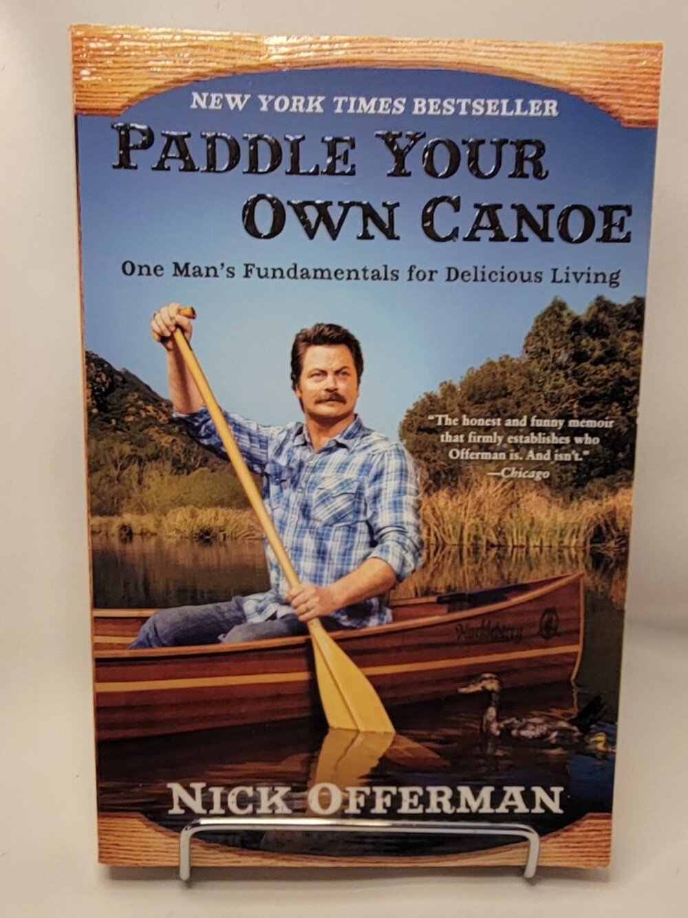 Nick Offerman Memoir Paddle Your Own Canoe Paperback Book